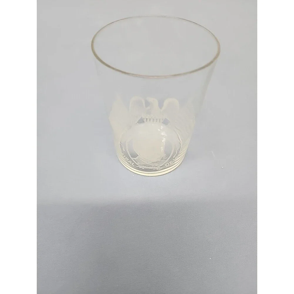 Vintage Admiral Dewey Souvenir Thin Wall Beer Glass Turn Of The Century Rare